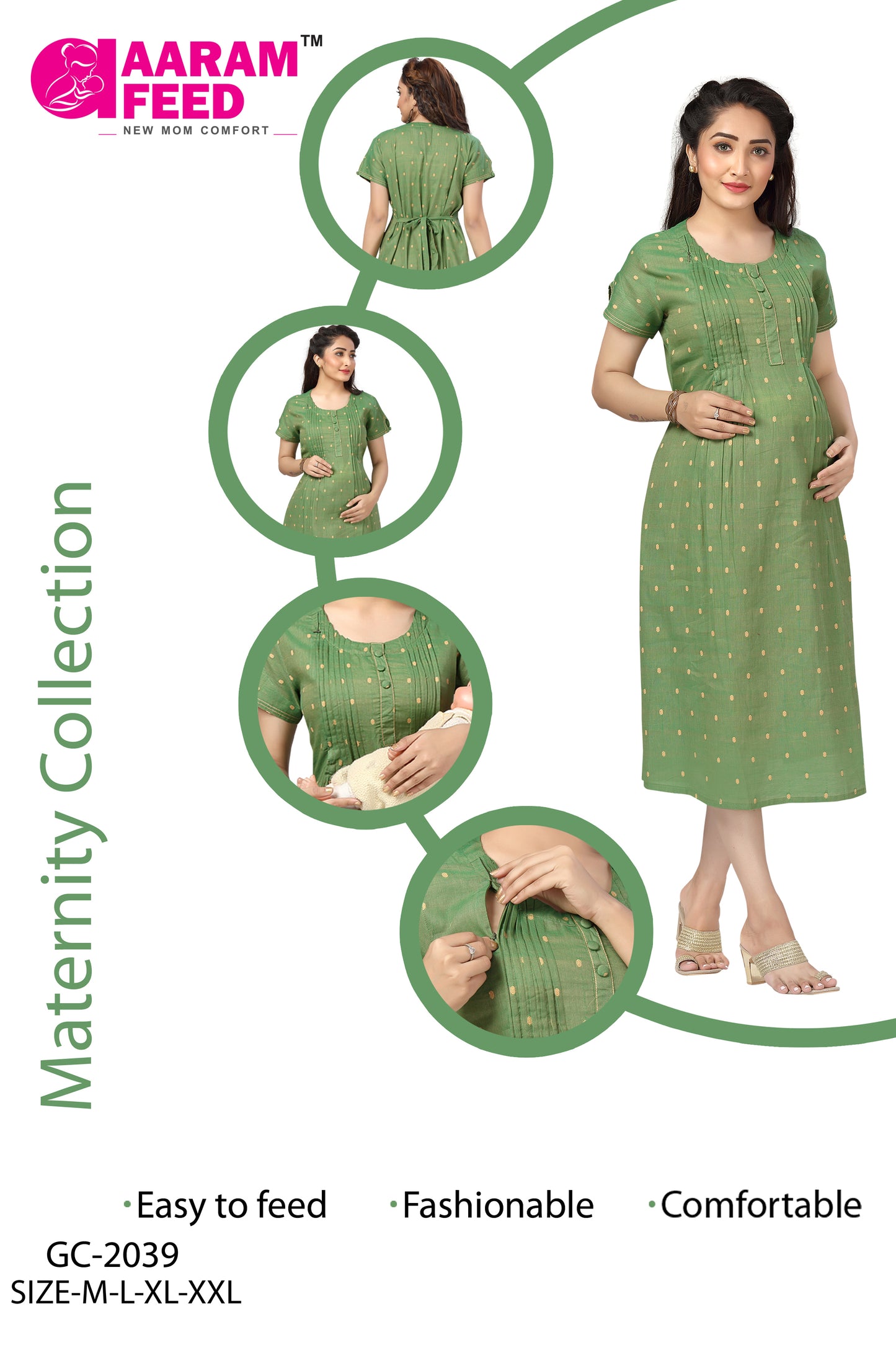 AaramFeed Feeding Gown Capri-GC-2039