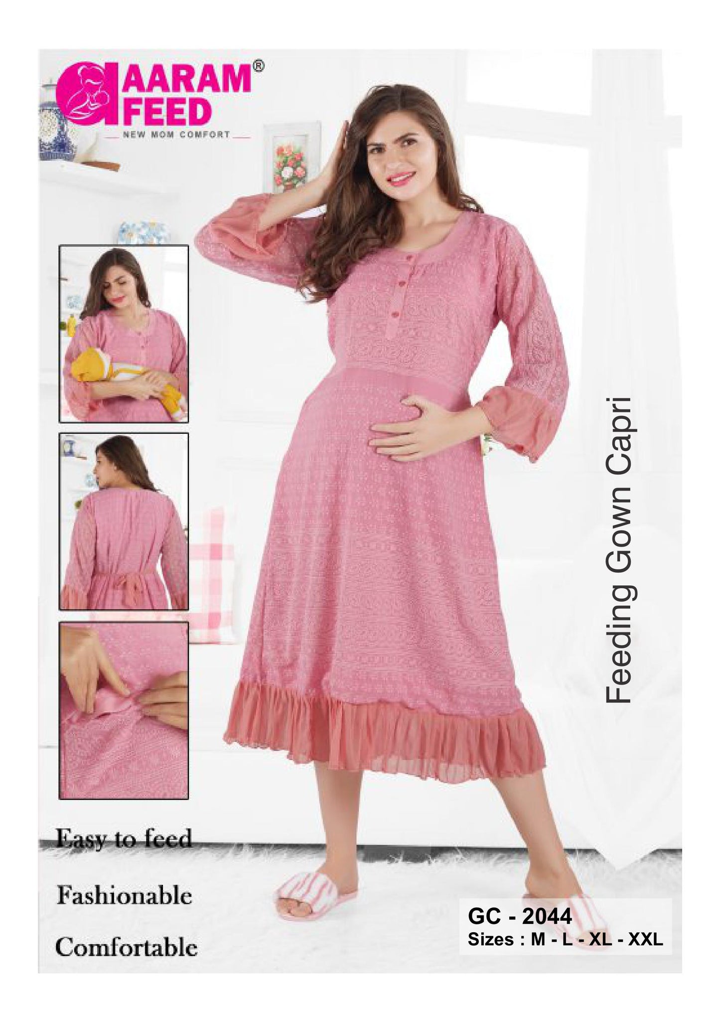AaramFeed Feeding Gown Capri-GC-2044