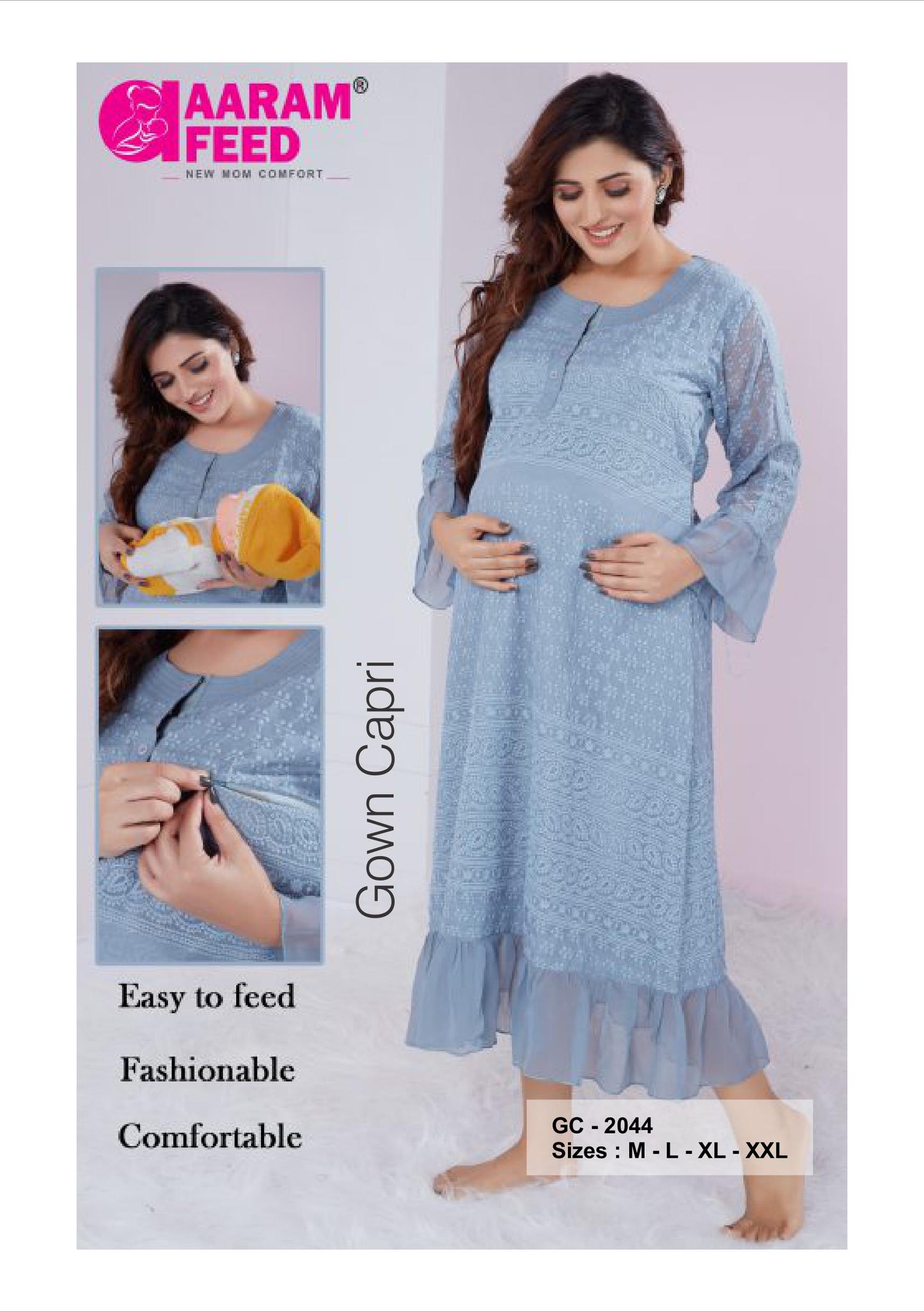 AaramFeed Feeding Gown Capri-GC-2044