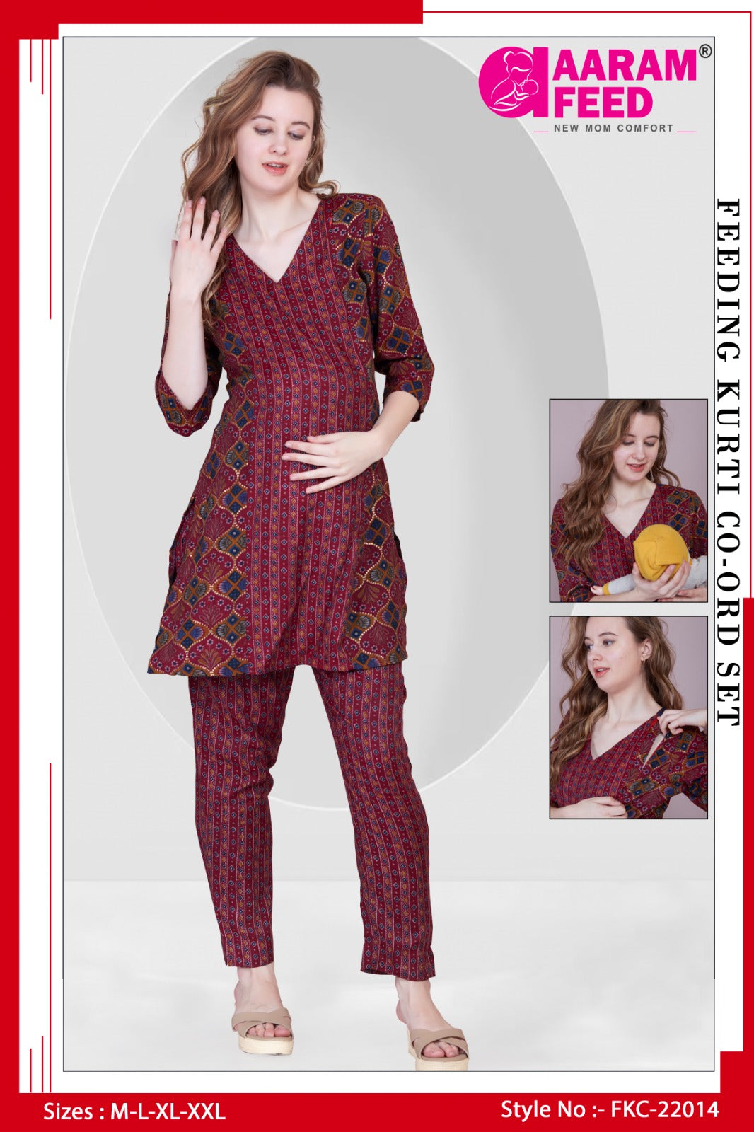 FEEDING KURTI CO-ORD SET – FKC – 22014