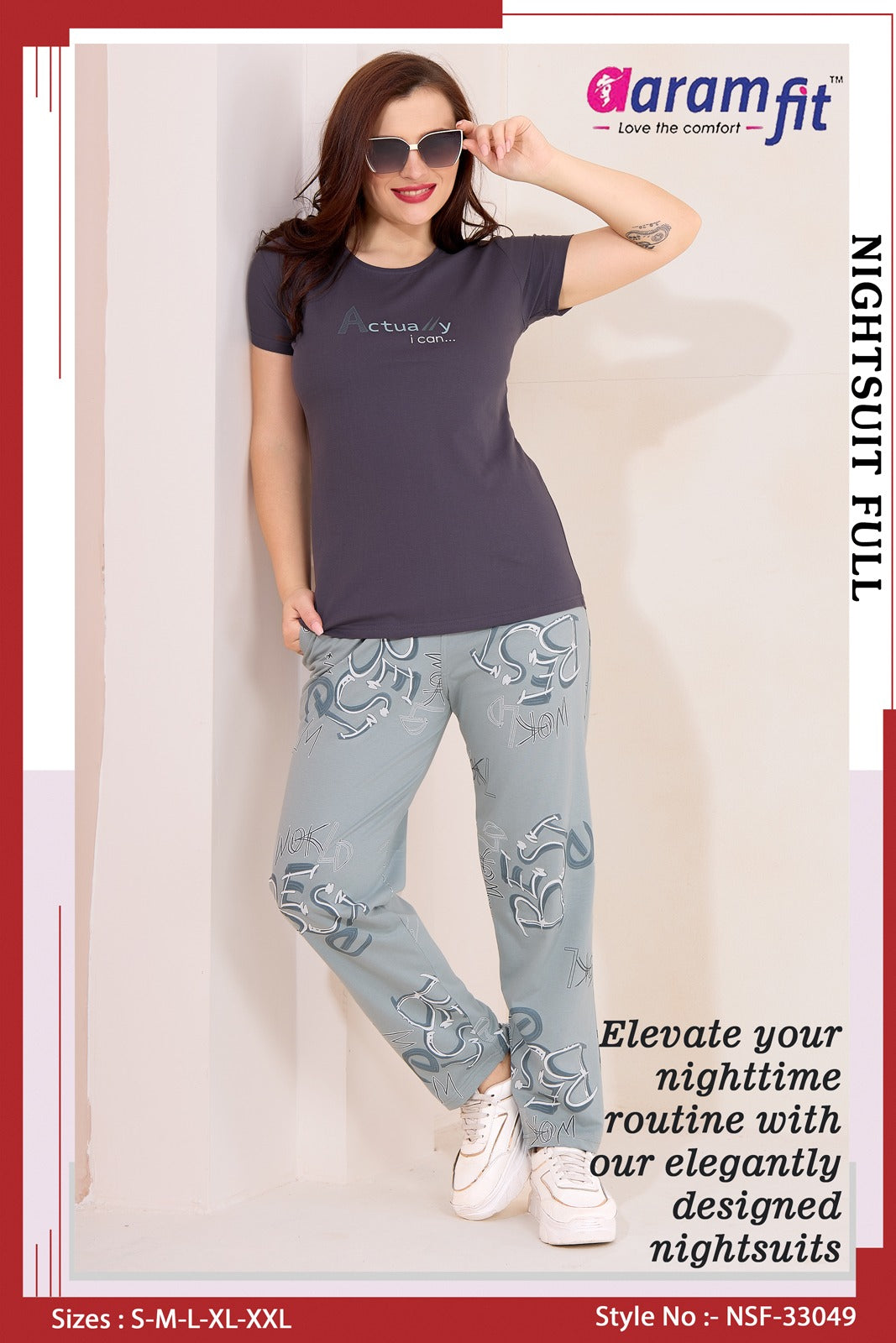 AaramFit Night Suit Full-NSF-33049