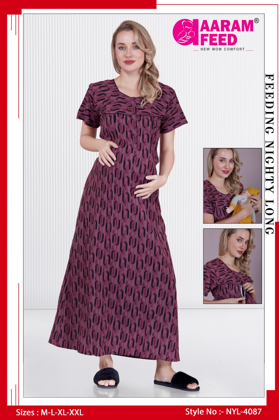 AaramFeed Feeding Nighty-NYL-4087