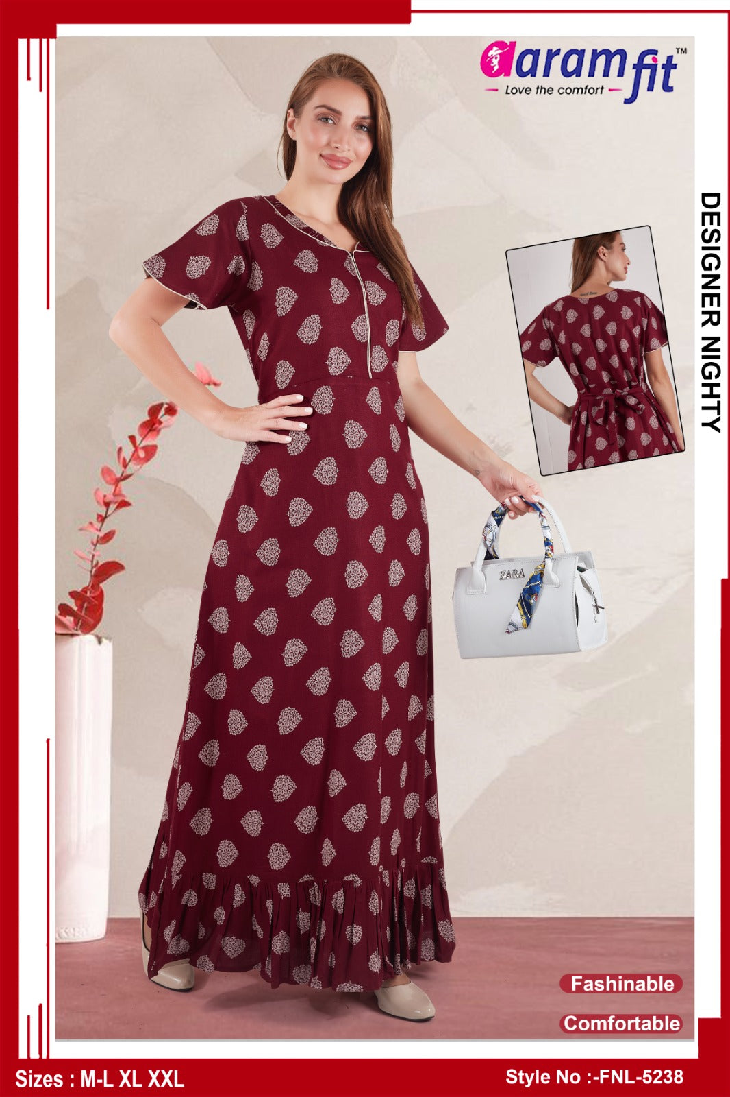 AARAMFIT DESIGNER NIGHTY FNL-5238