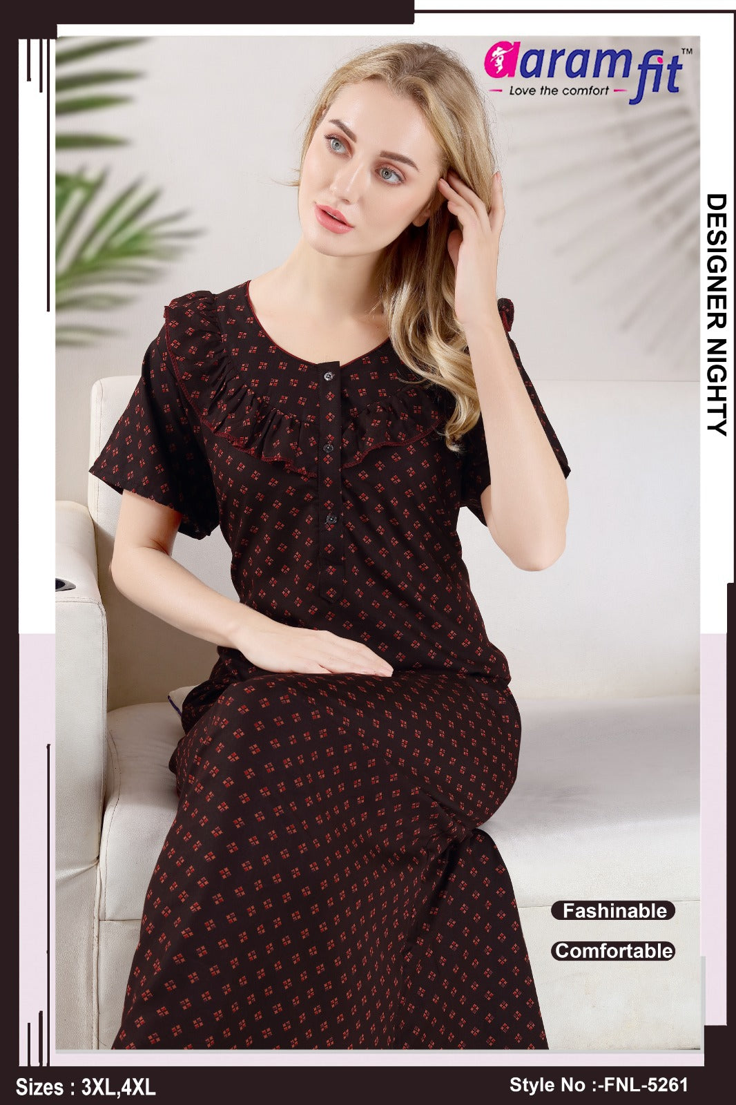 AARAMFIT DESIGNER NIGHTY FNL-5261
