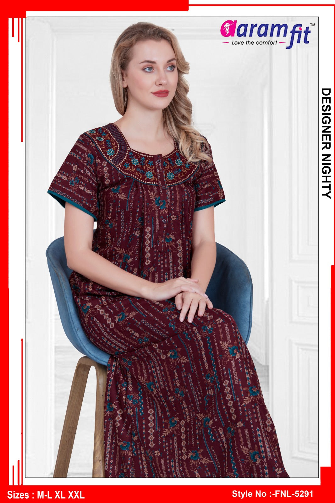 AARAMFIT DESIGNER NIGHTY FNL-5291