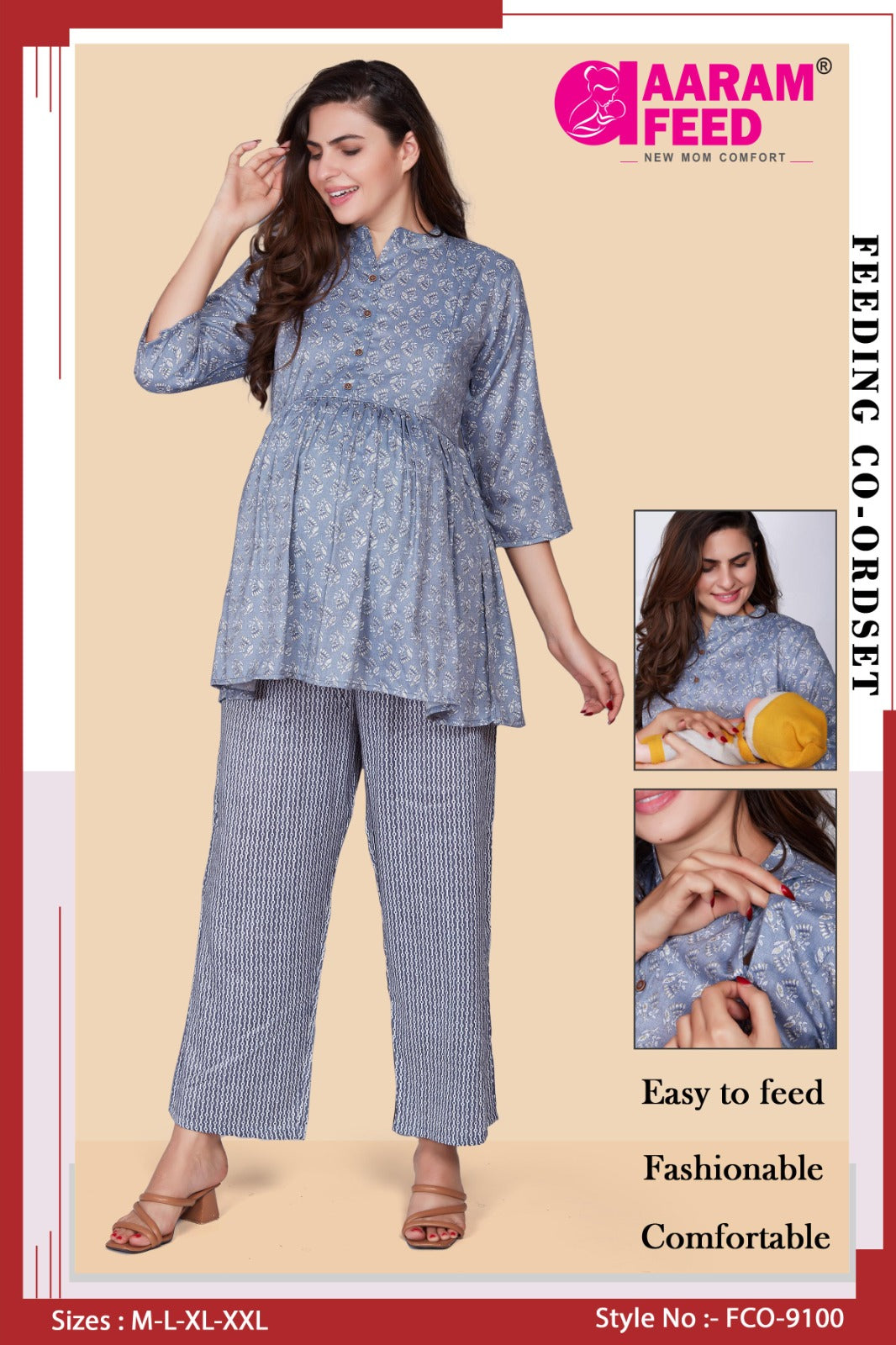 AARAMFEED FEEDING CO-ORD SET-FCO-9100
