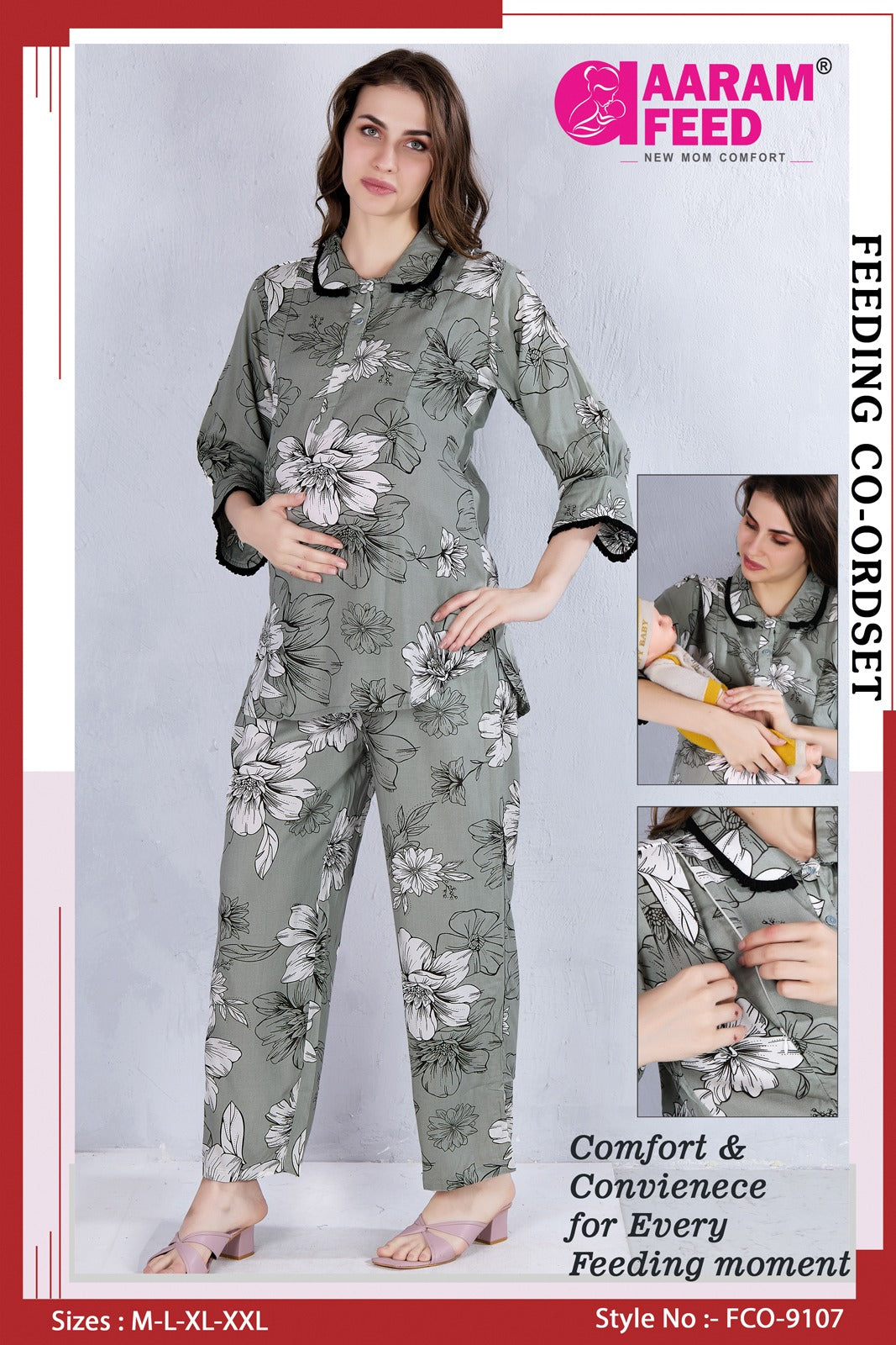 AARAMFEED FEEDING CO-ORD SET-FCO-9107