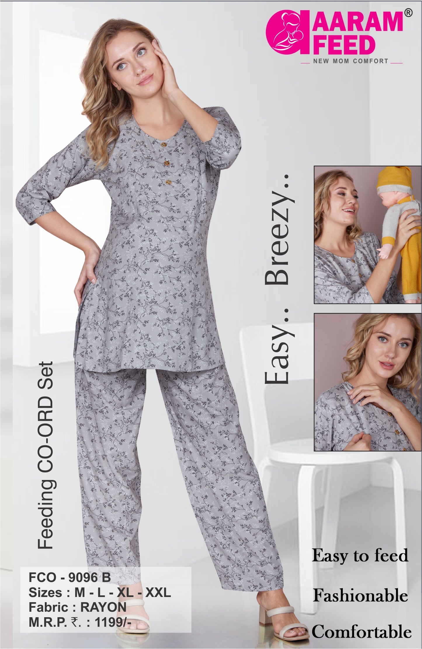AARAMFEED FEEDING CO-ORD SET-FCO-9096