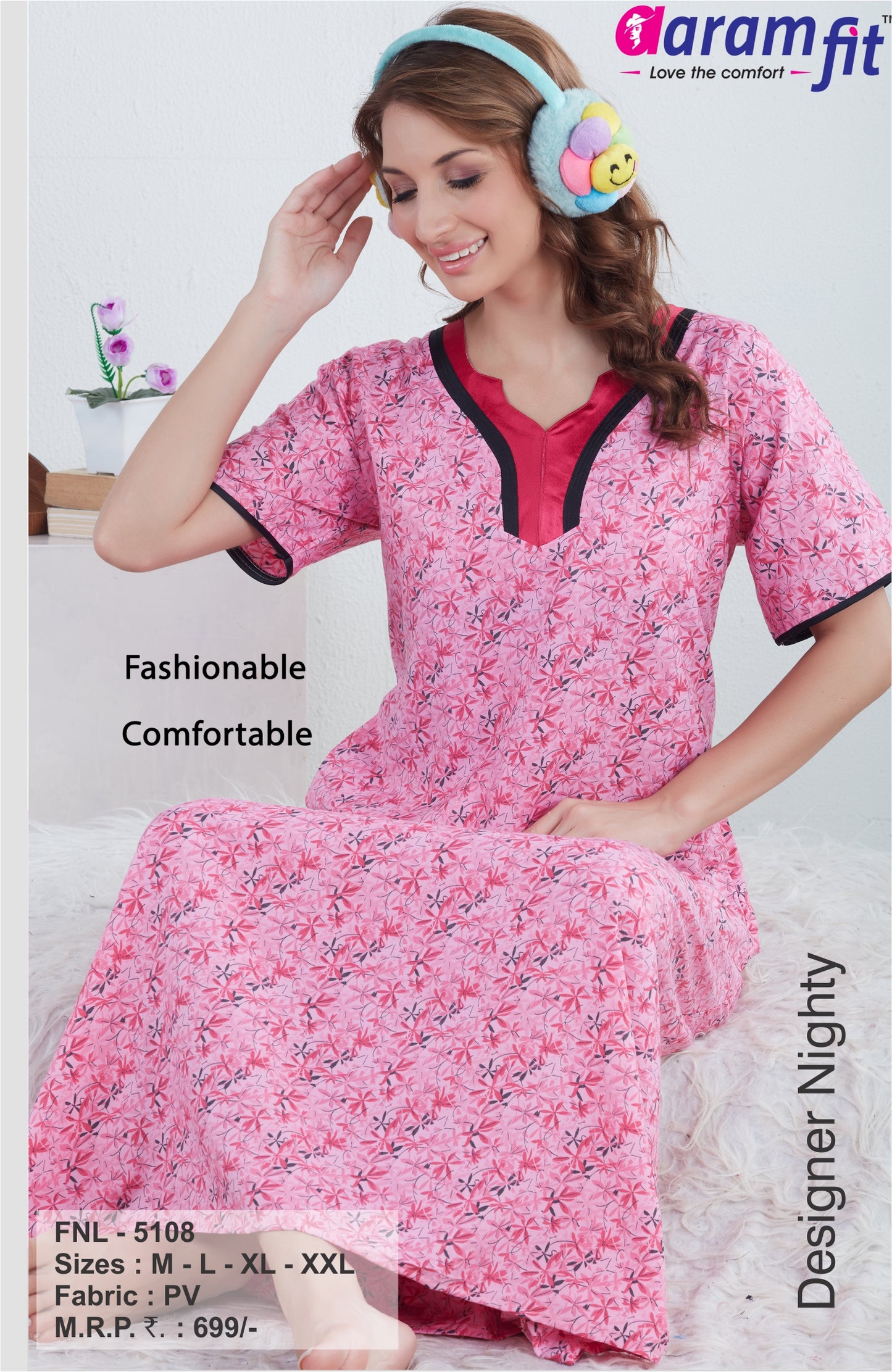 AARAMFIT DESIGNER NIGHTY FNL-5108