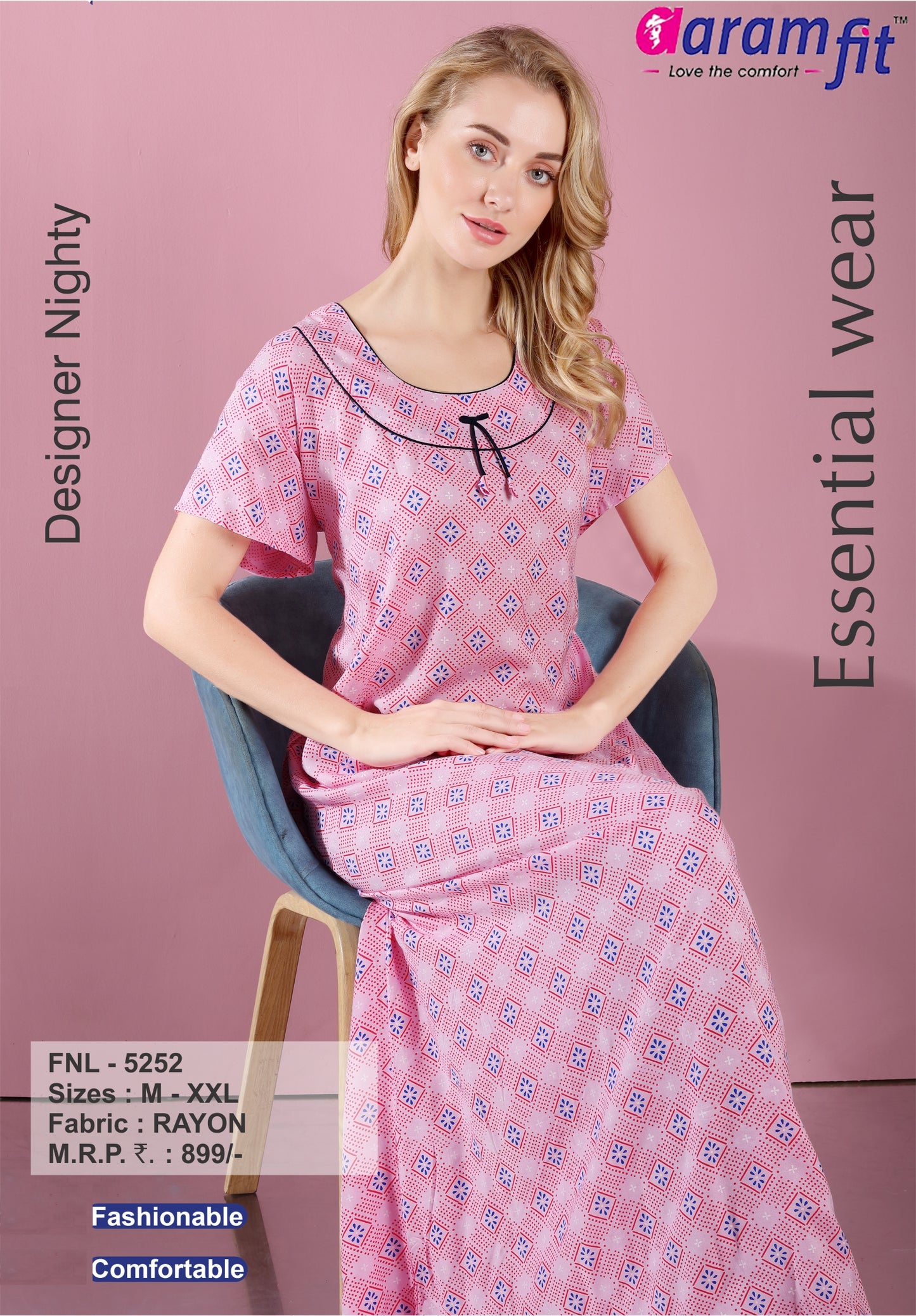 AARAMFIT DESIGNER NIGHTY FNL-5252