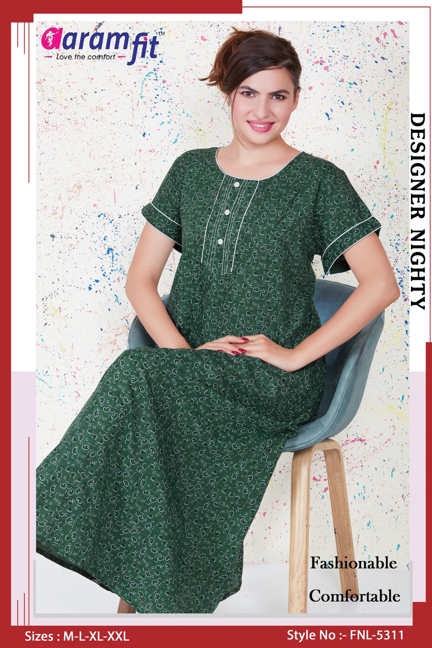 AARAMFIT DESIGNER NIGHTY FNL-5311