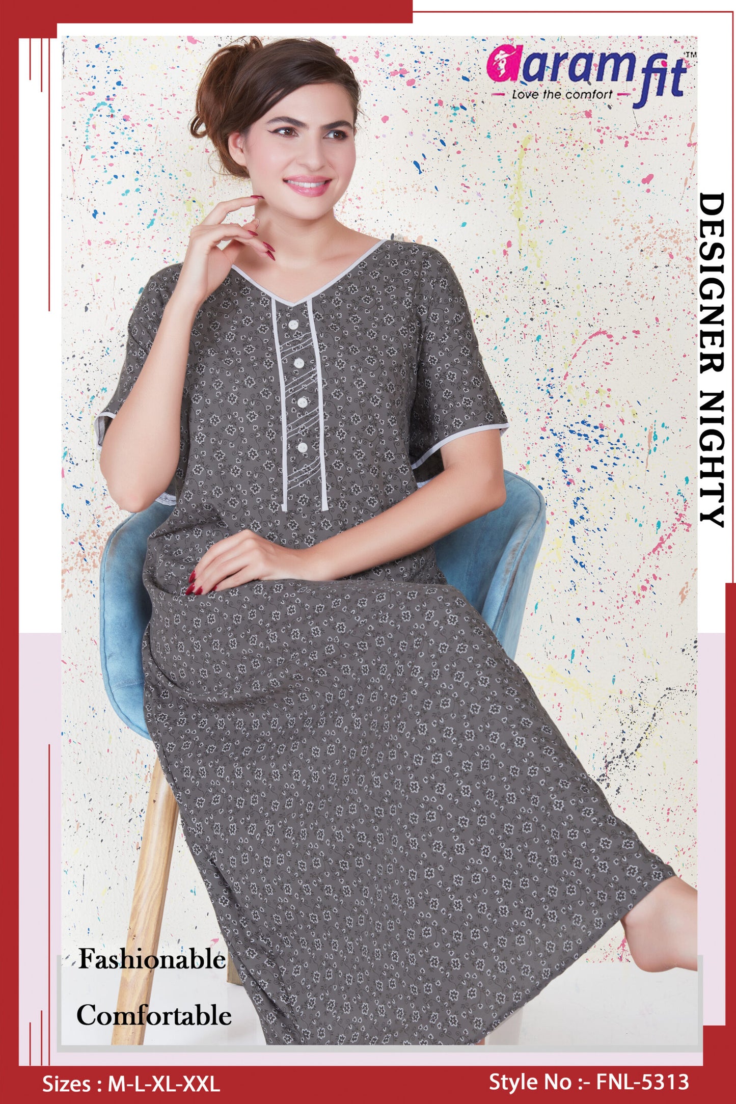 AARAMFIT DESIGNER NIGHTY FNL-5313