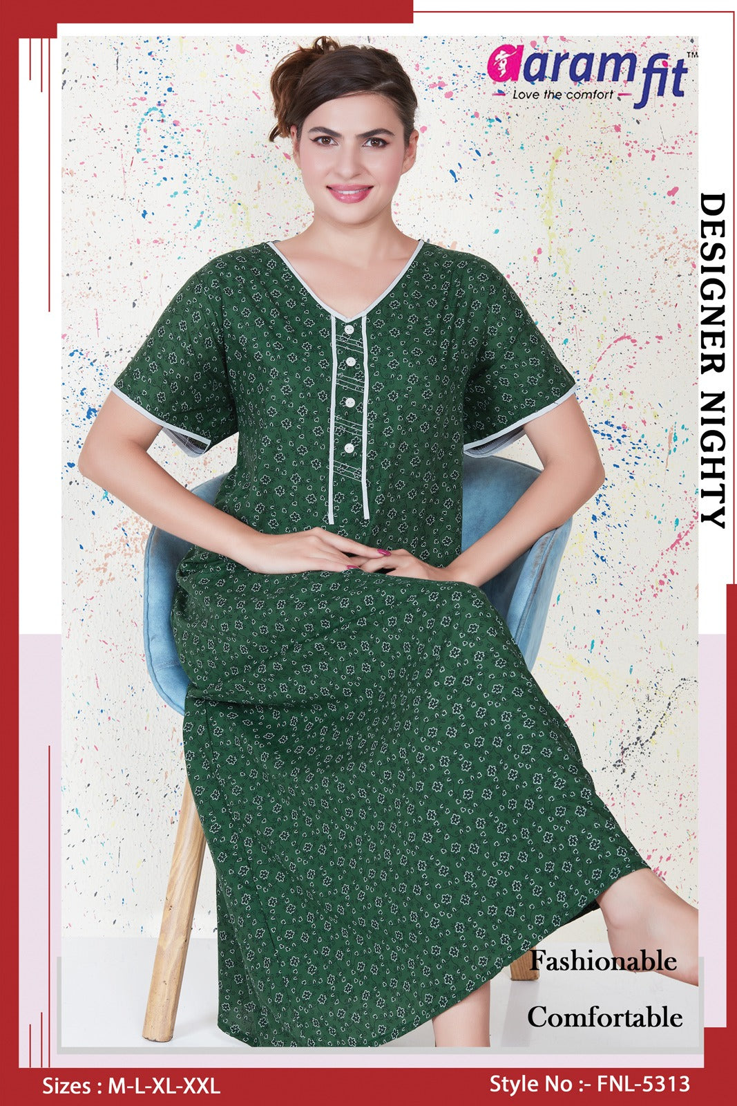 AARAMFIT DESIGNER NIGHTY FNL-5313