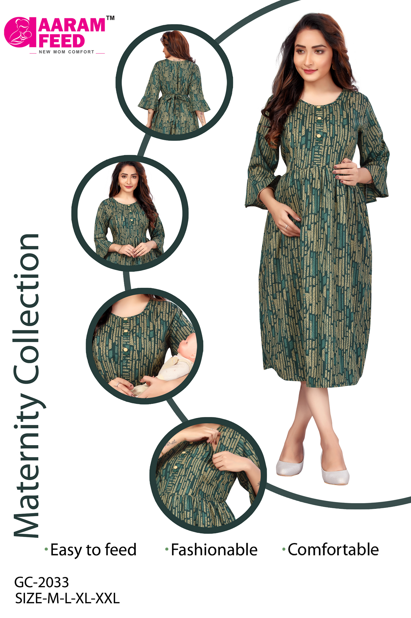 AaramFeed Feeding Gown Capri-GC-2033