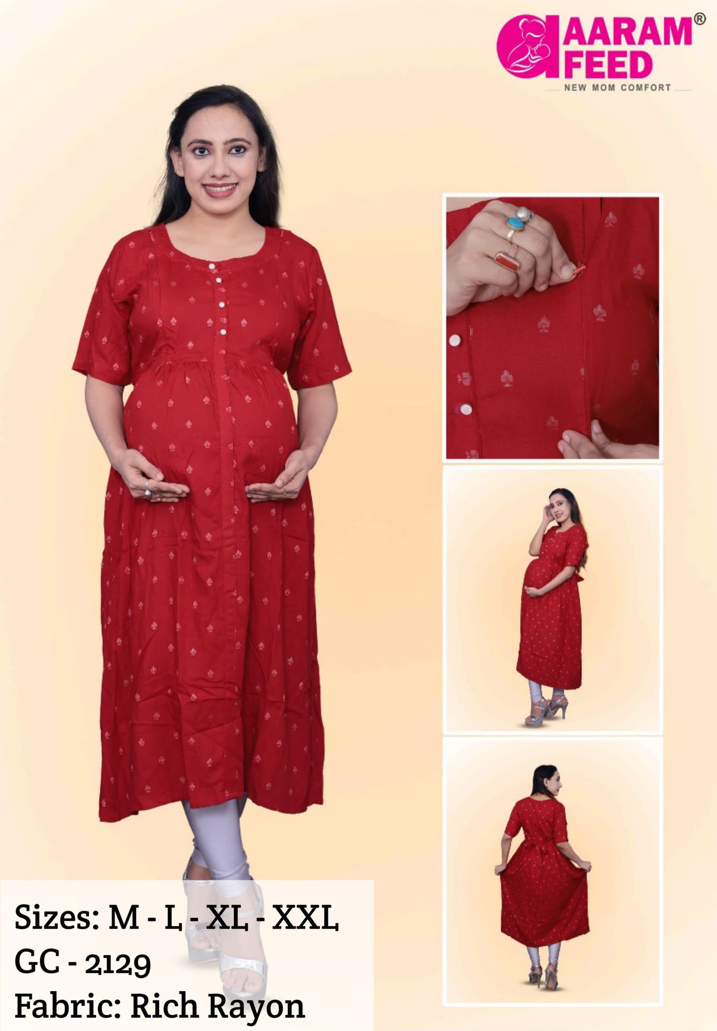 AaramFeed Feeding Gown Capri-GC-2129