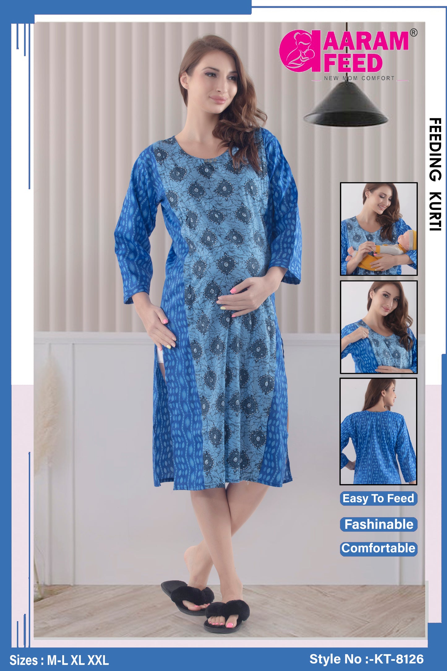 AaramFeed Feeding Kurti KT-8126