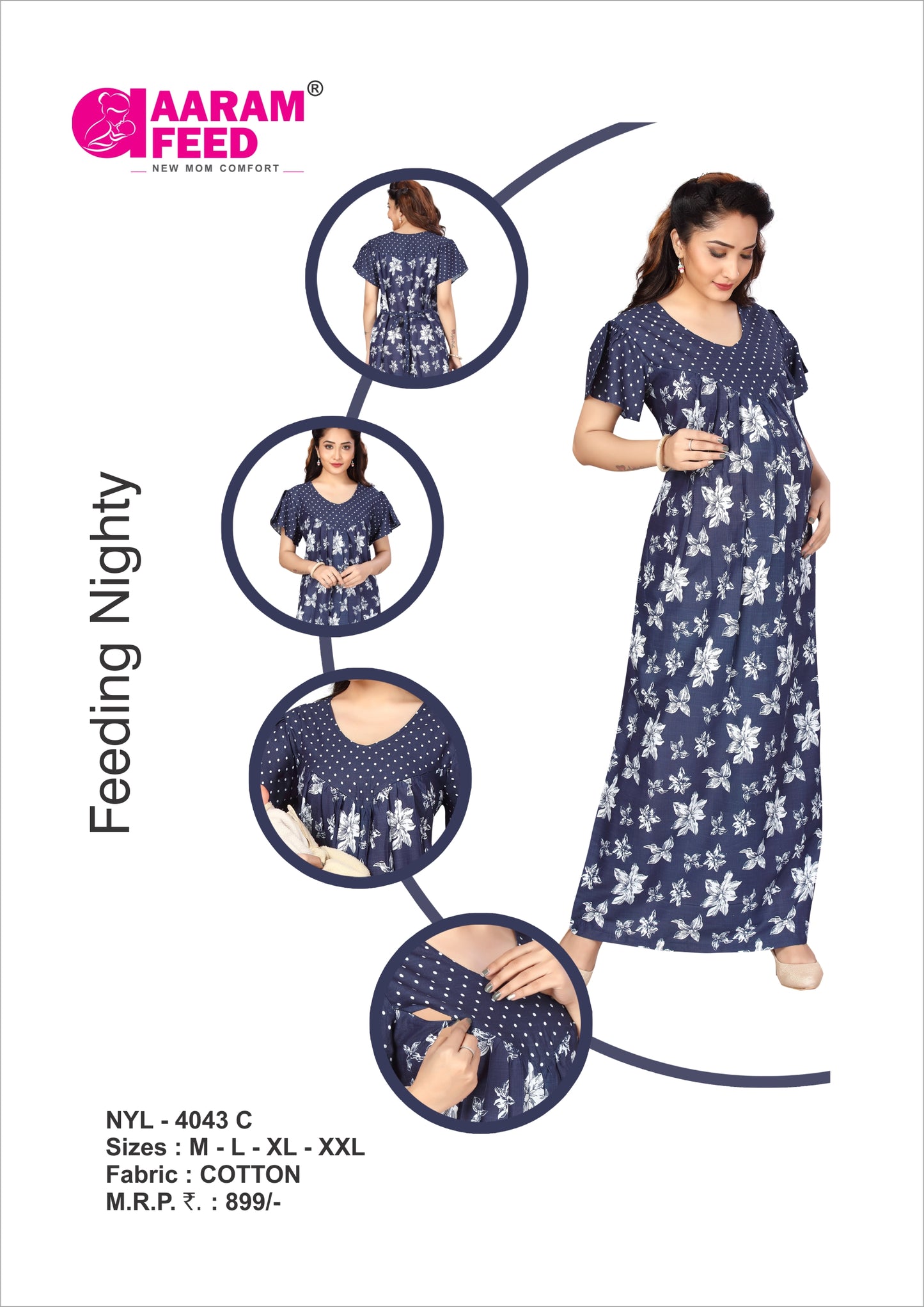 AaramFeed Feeding Nighty-NYL-4043