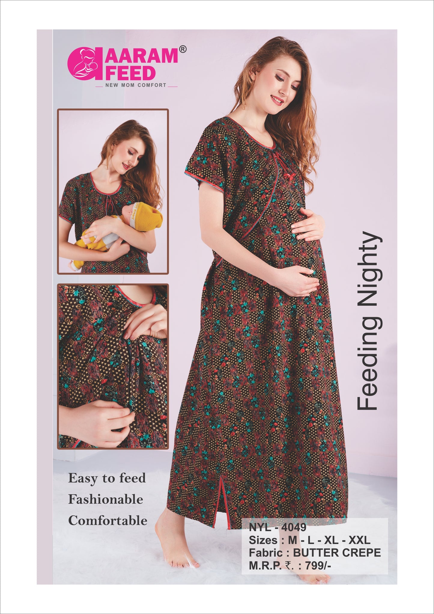 AaramFeed Feeding Nighty-NYL-4049