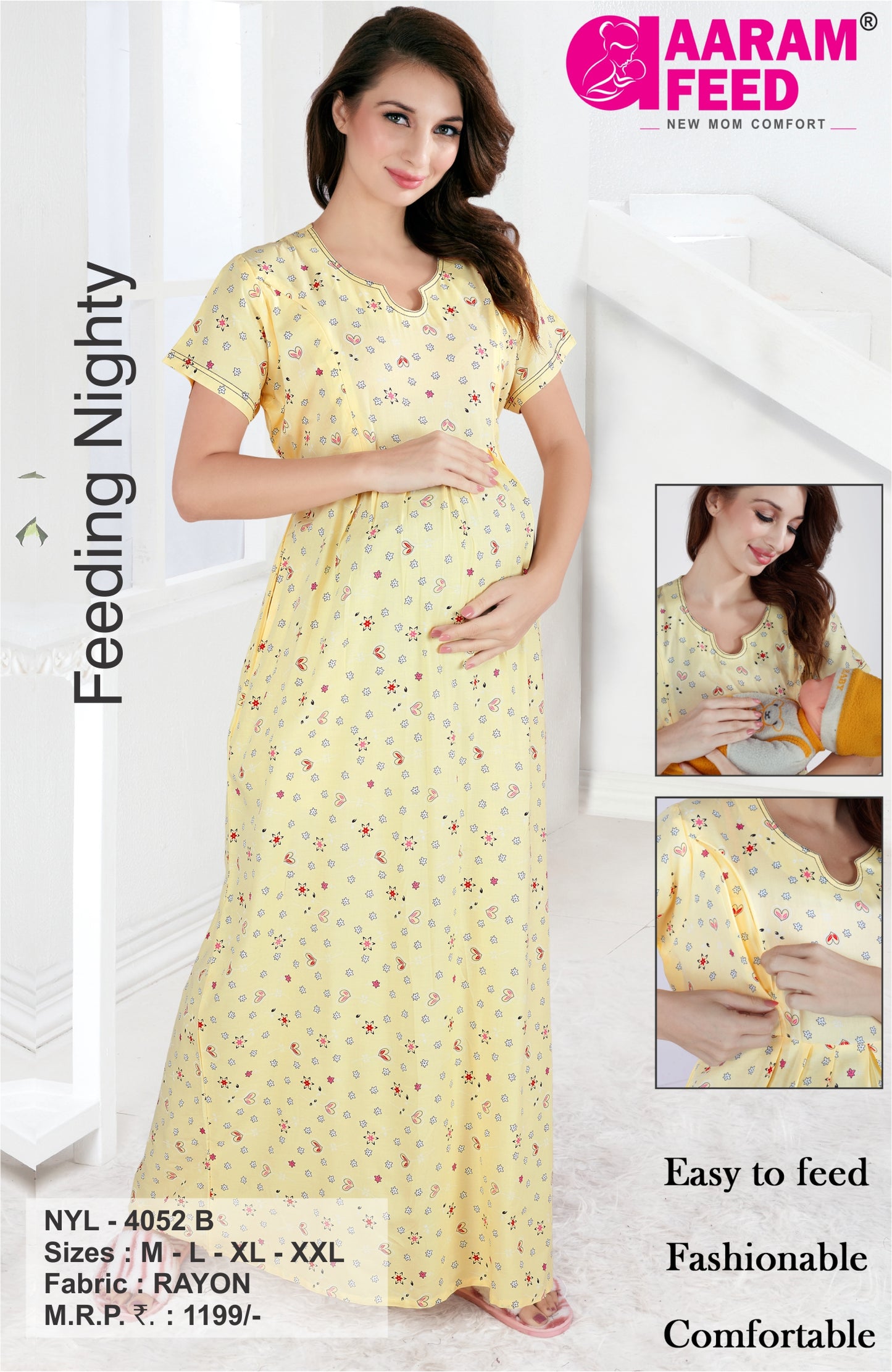 AaramFeed Feeding Nighty-NYL-4052