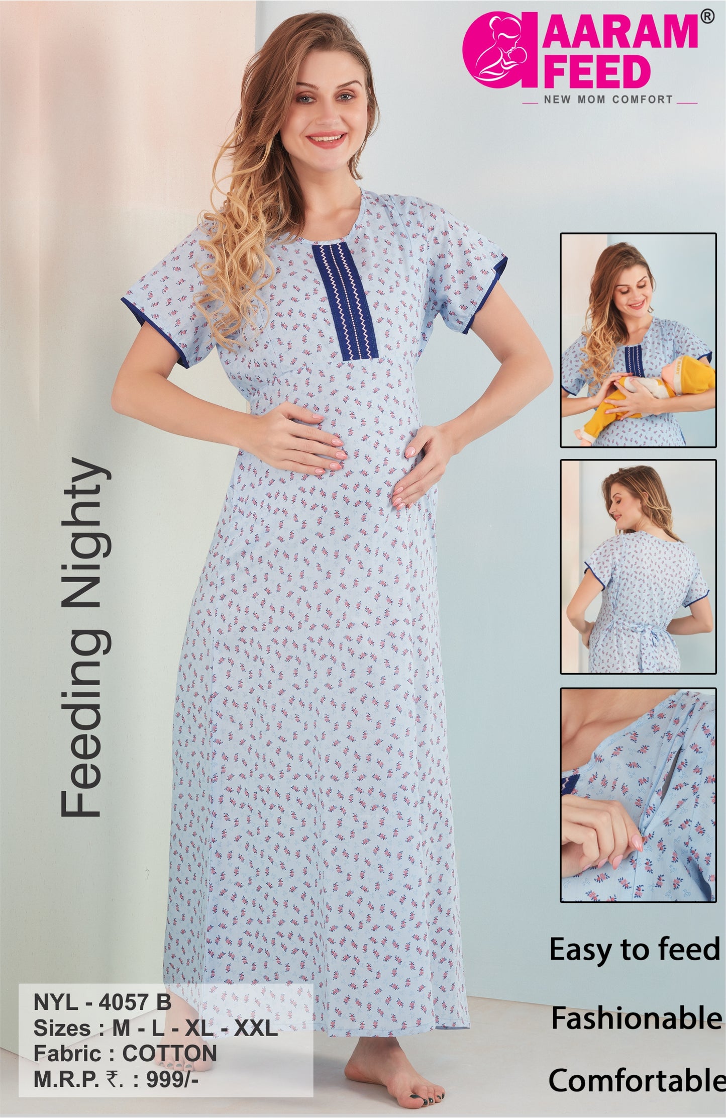 AaramFeed Feeding Nighty-NYL-4057