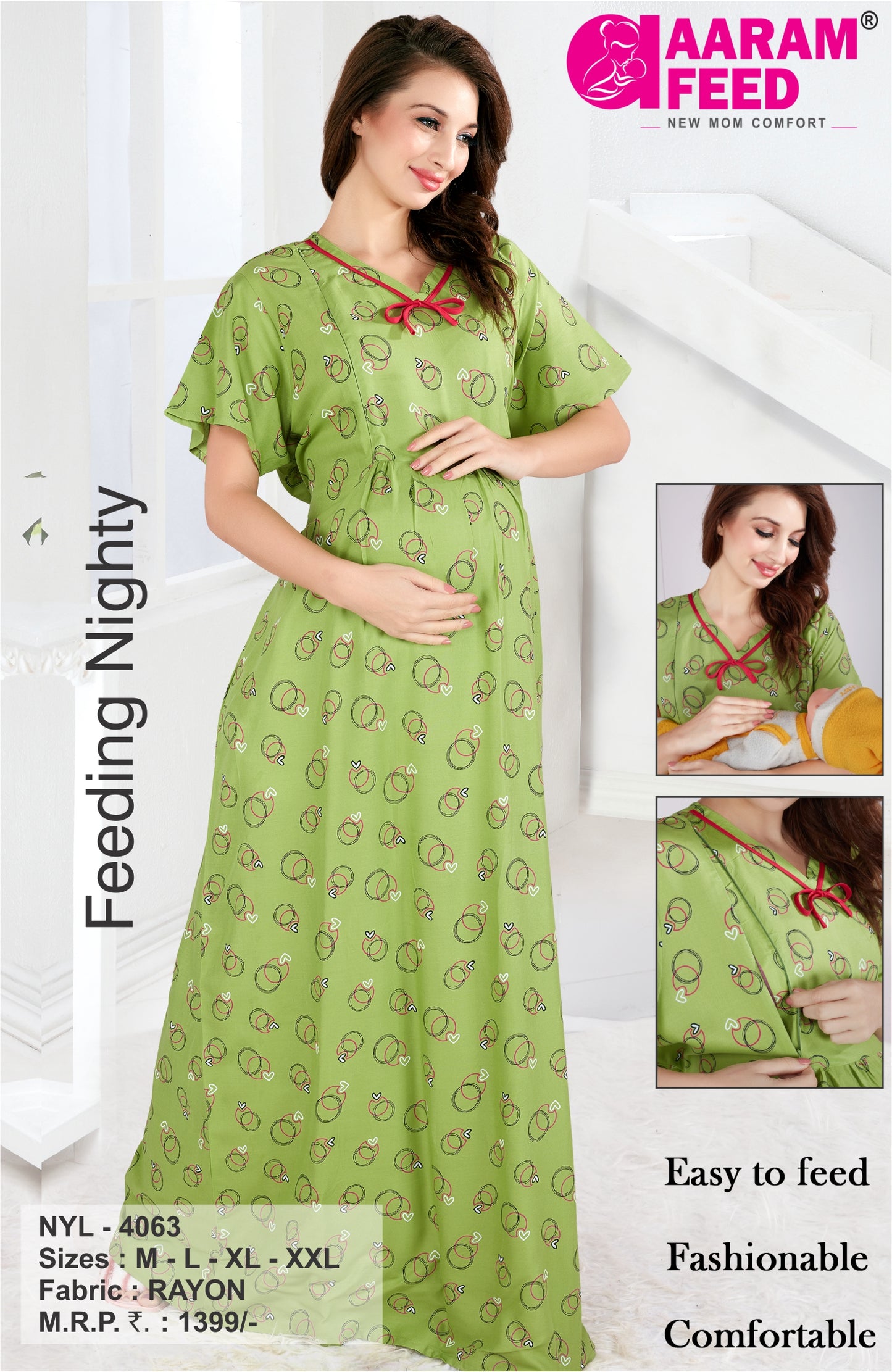 AaramFeed Feeding Nighty-NYL-4063