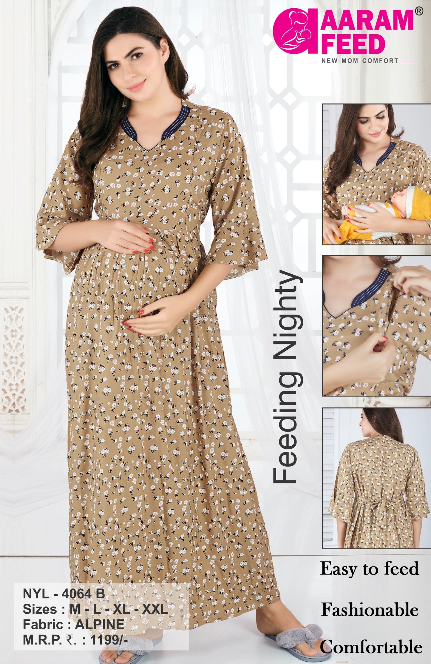 AaramFeed Feeding Nighty-NYL-4064