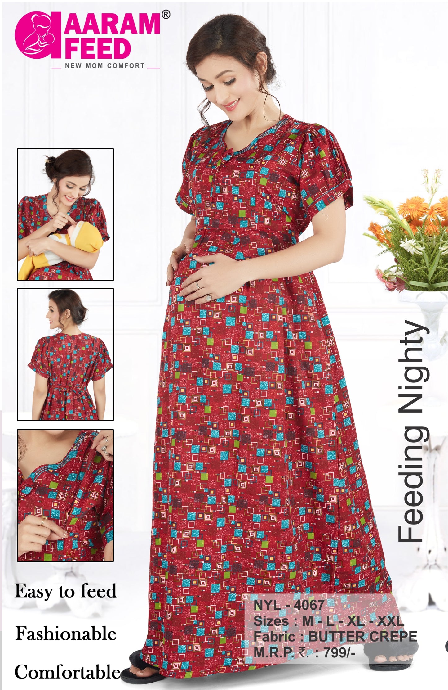 AaramFeed Feeding Nighty-NYL-4067