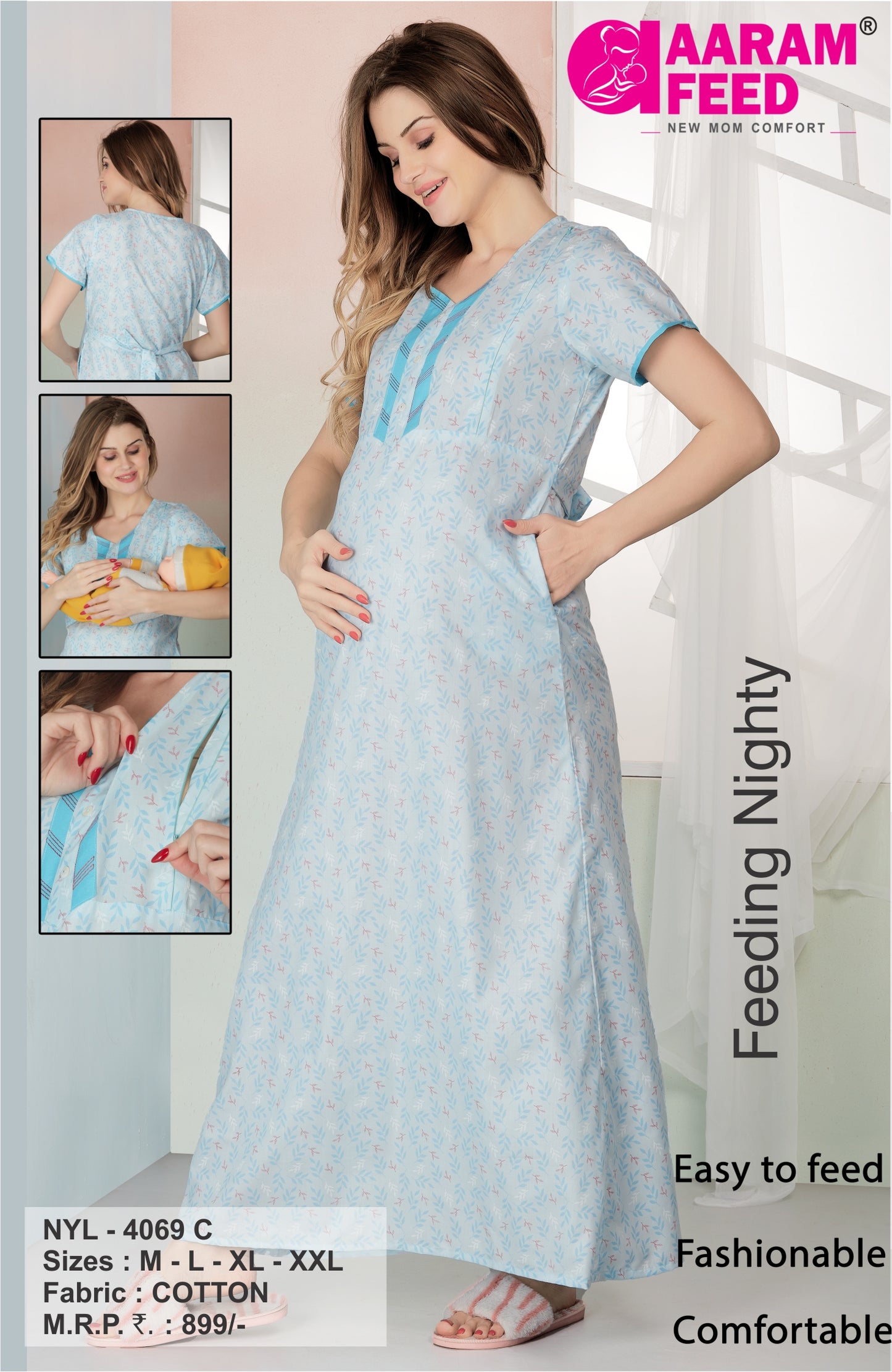 AaramFeed Feeding Nighty-NYL-4069