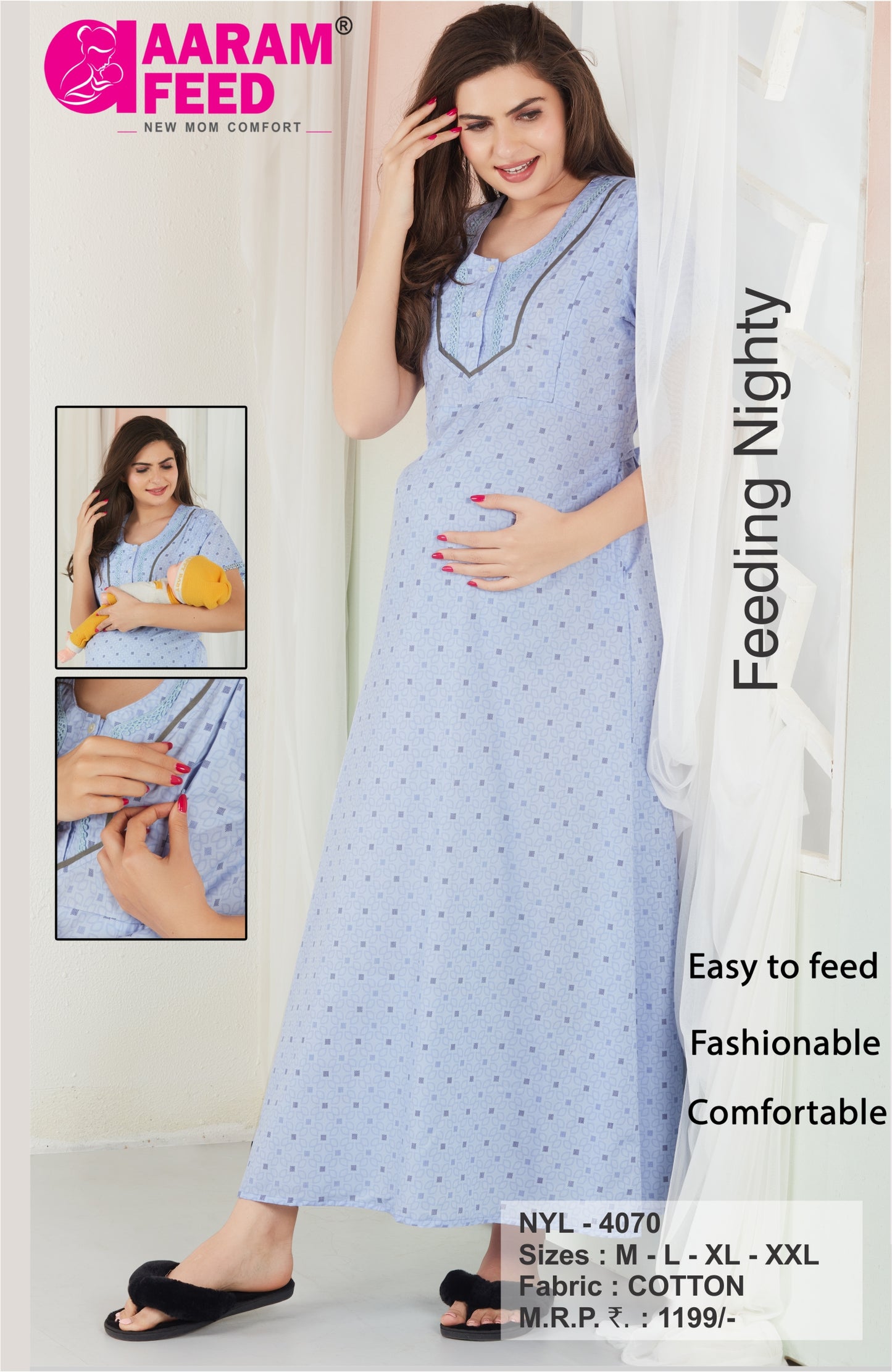 AaramFeed Feeding Nighty-NYL-4070