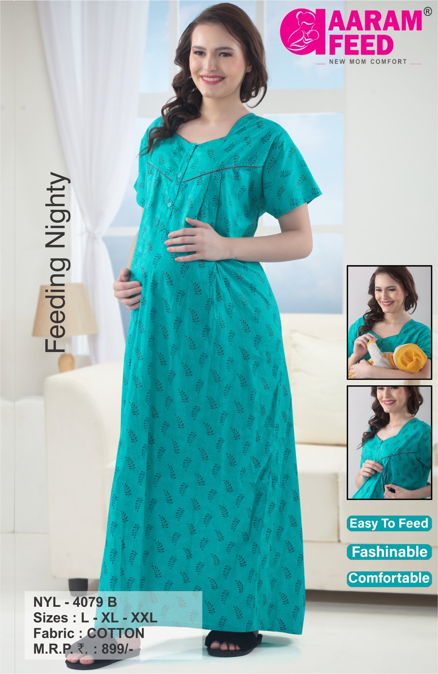 AaramFeed Feeding Nighty-NYL-4079