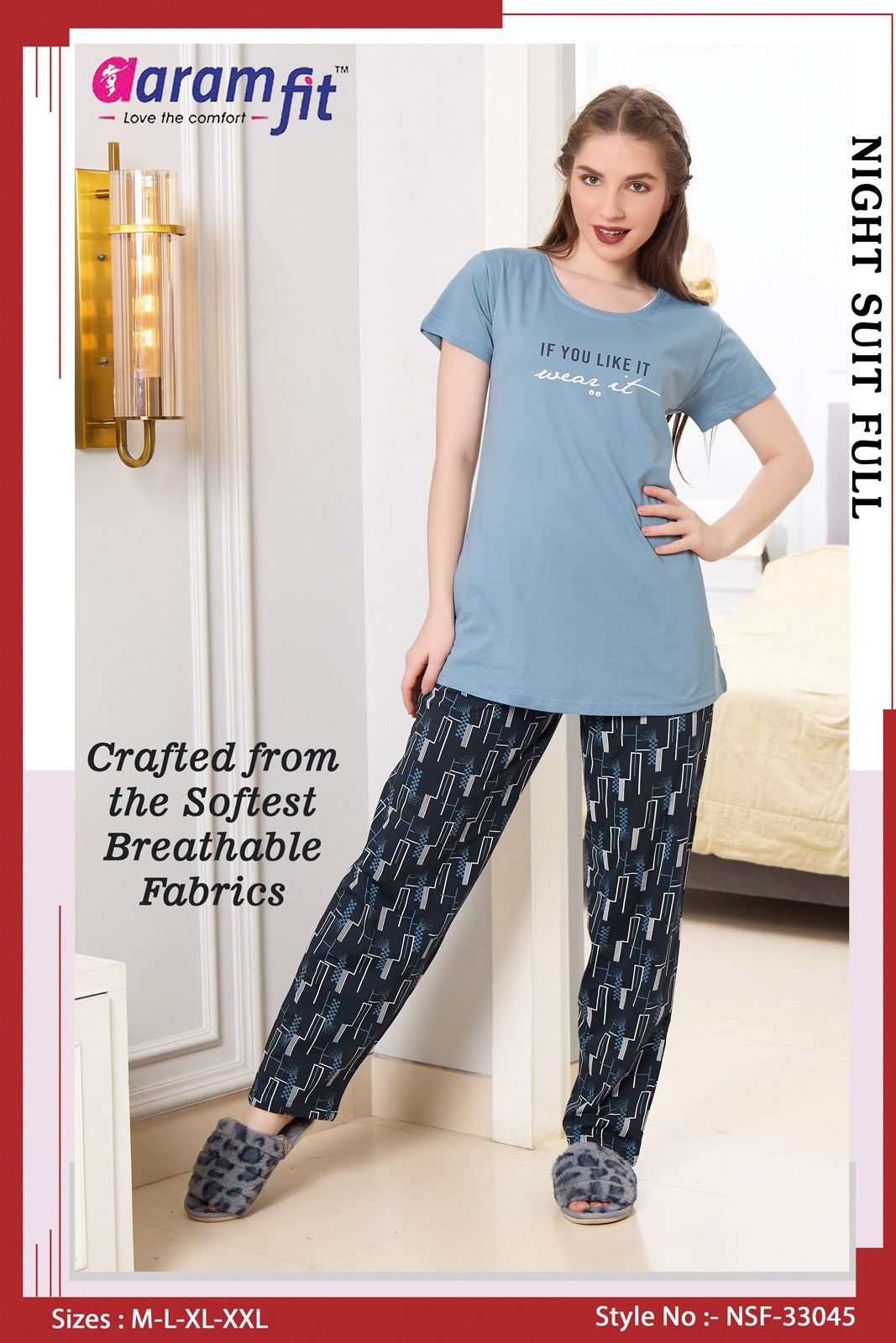AaramFit Night Suit Full-NSF-33044