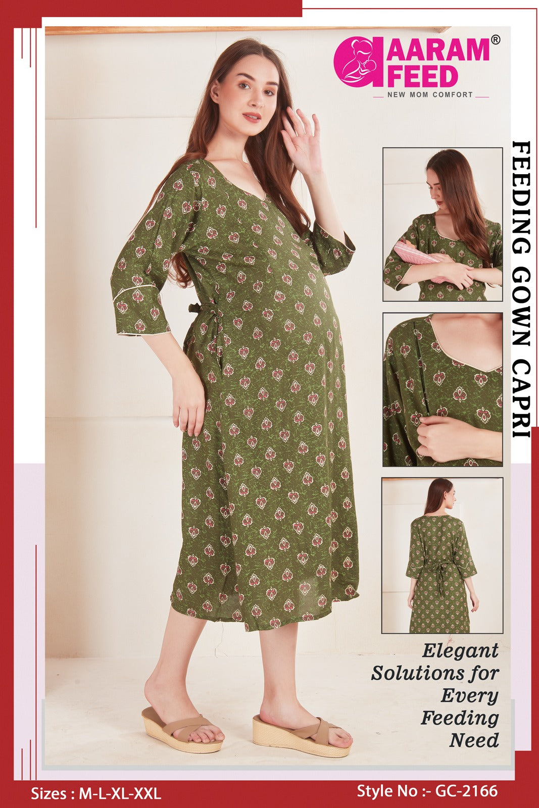 AaramFeed Feeding Gown Capri-GC-2166