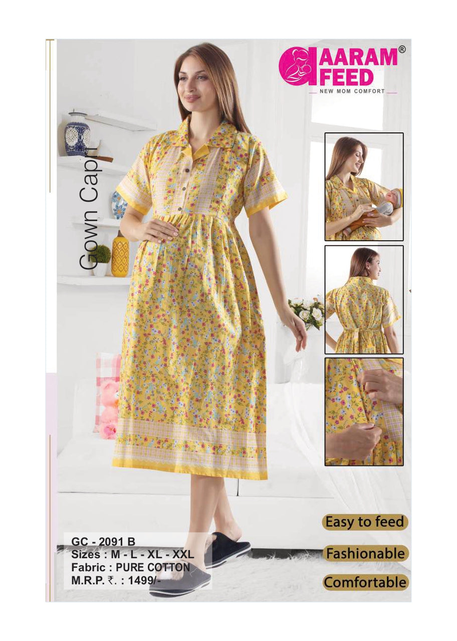 AaramFeed Feeding Gown Capri-GC-2091