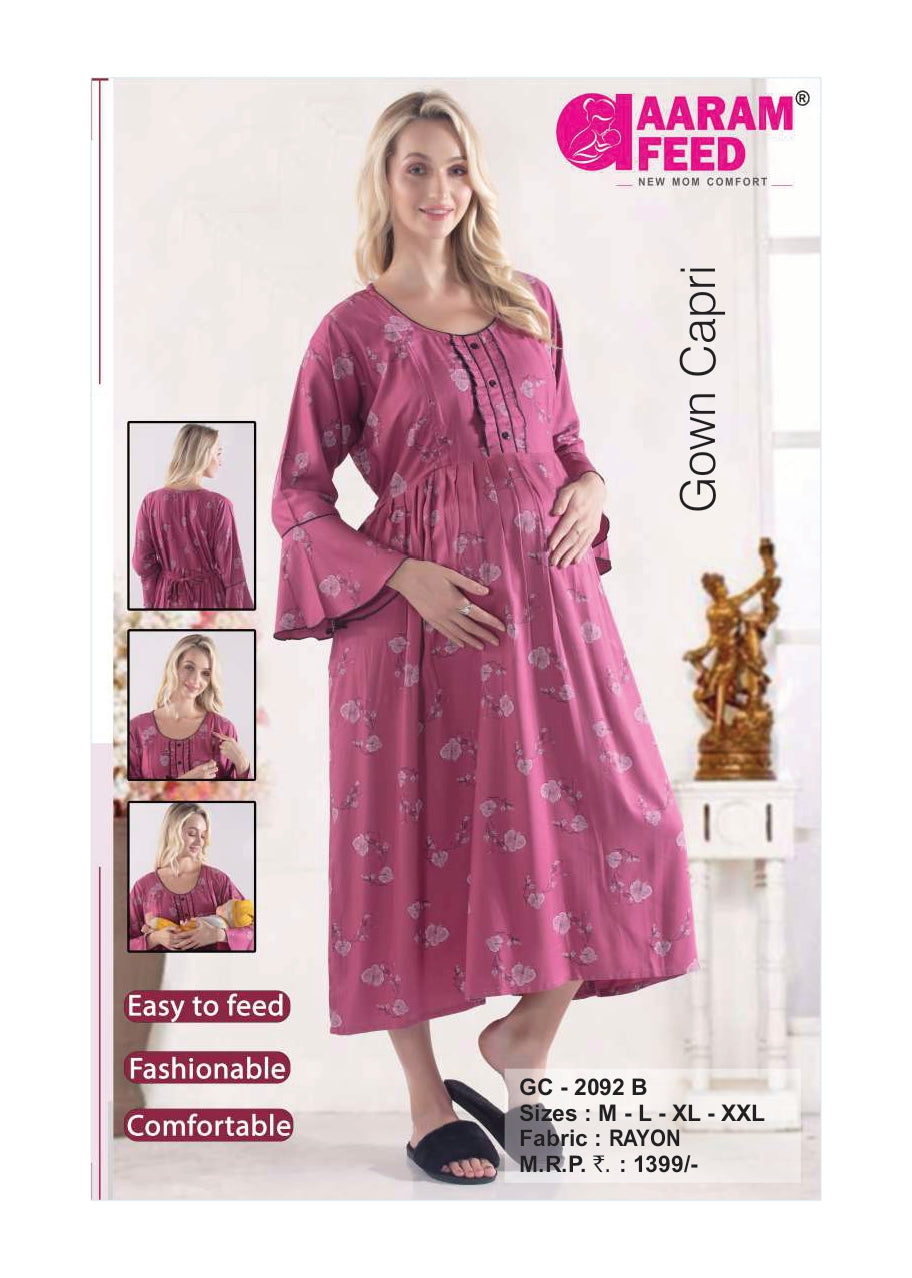 AaramFeed Feeding Gown Capri-GC-2092