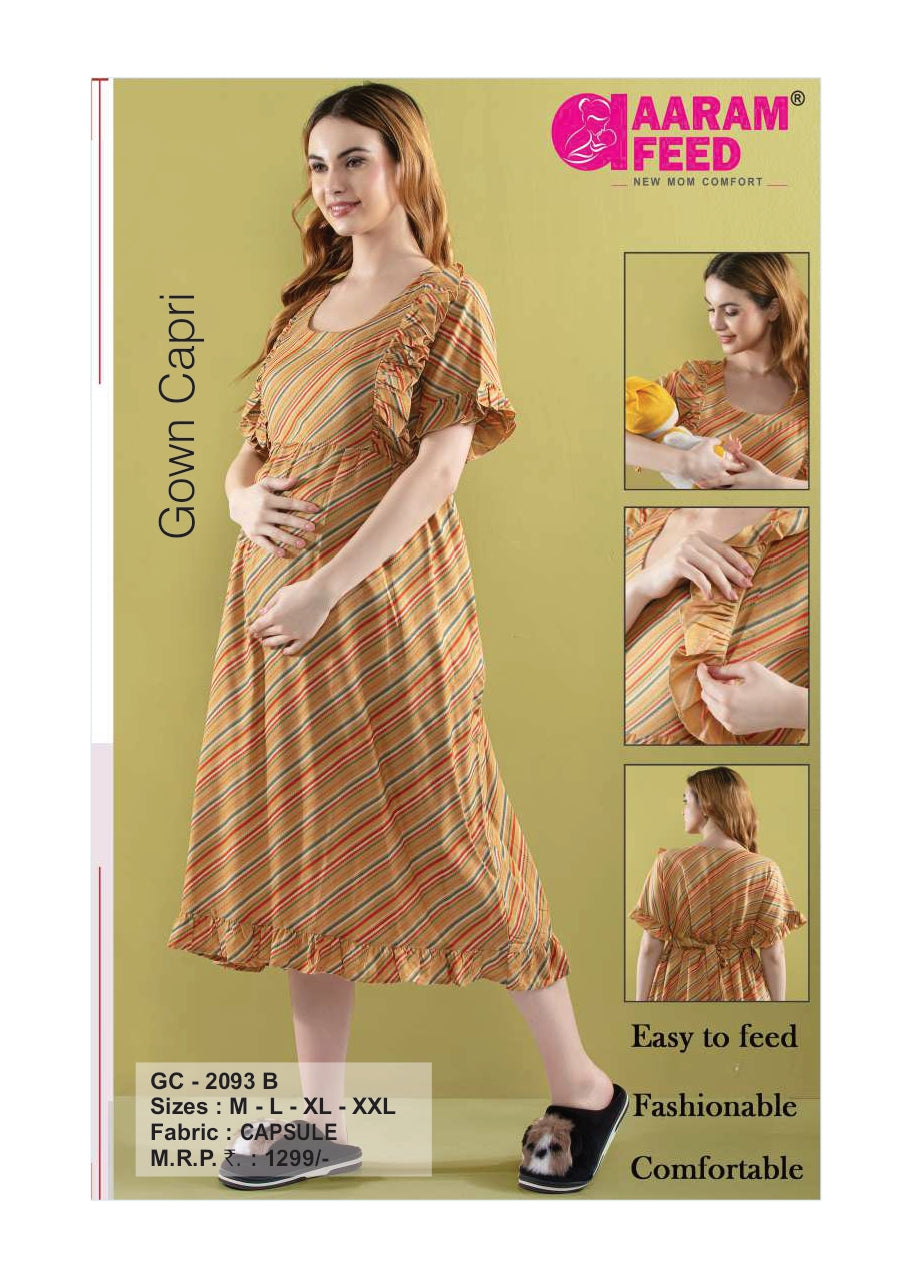 AaramFeed Feeding Gown Capri-GC-2093