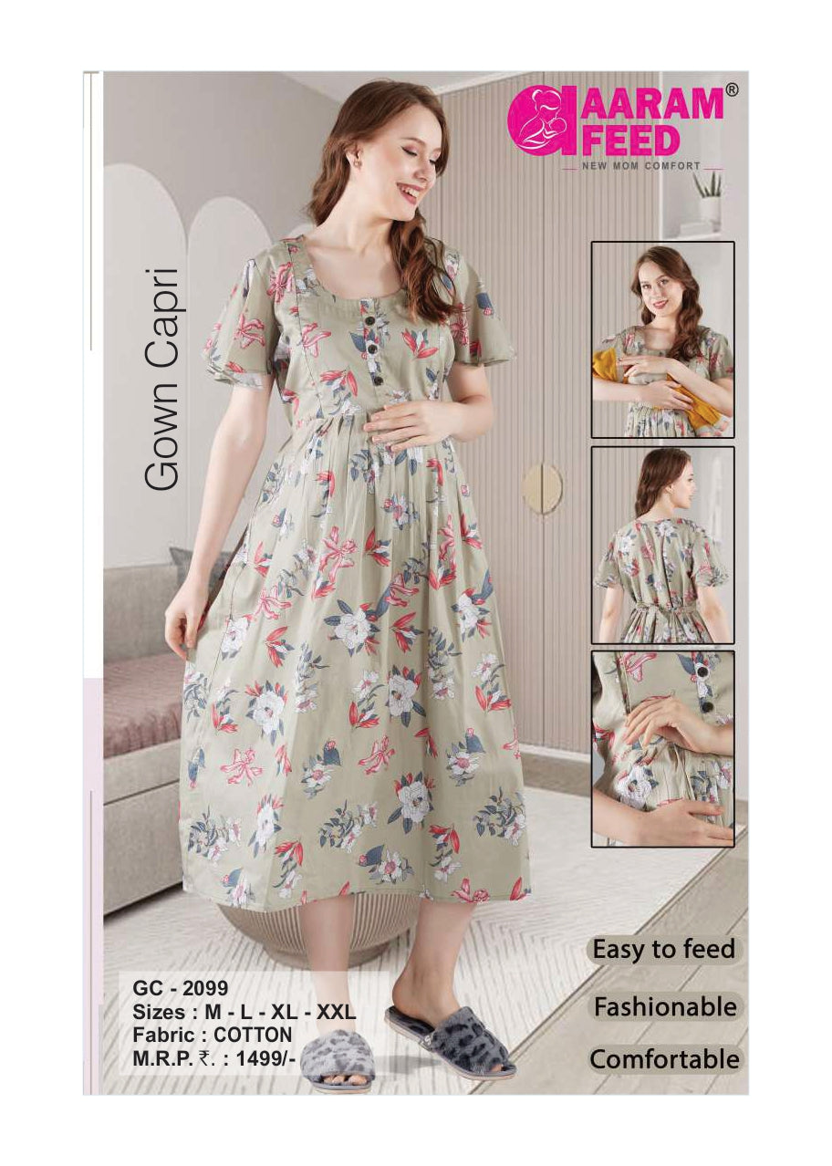 AaramFeed Feeding Gown Capri-GC-2099