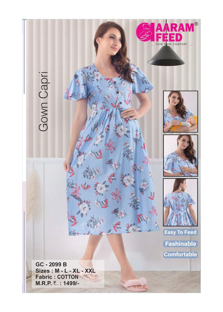 AaramFeed Feeding Gown Capri-GC-2099