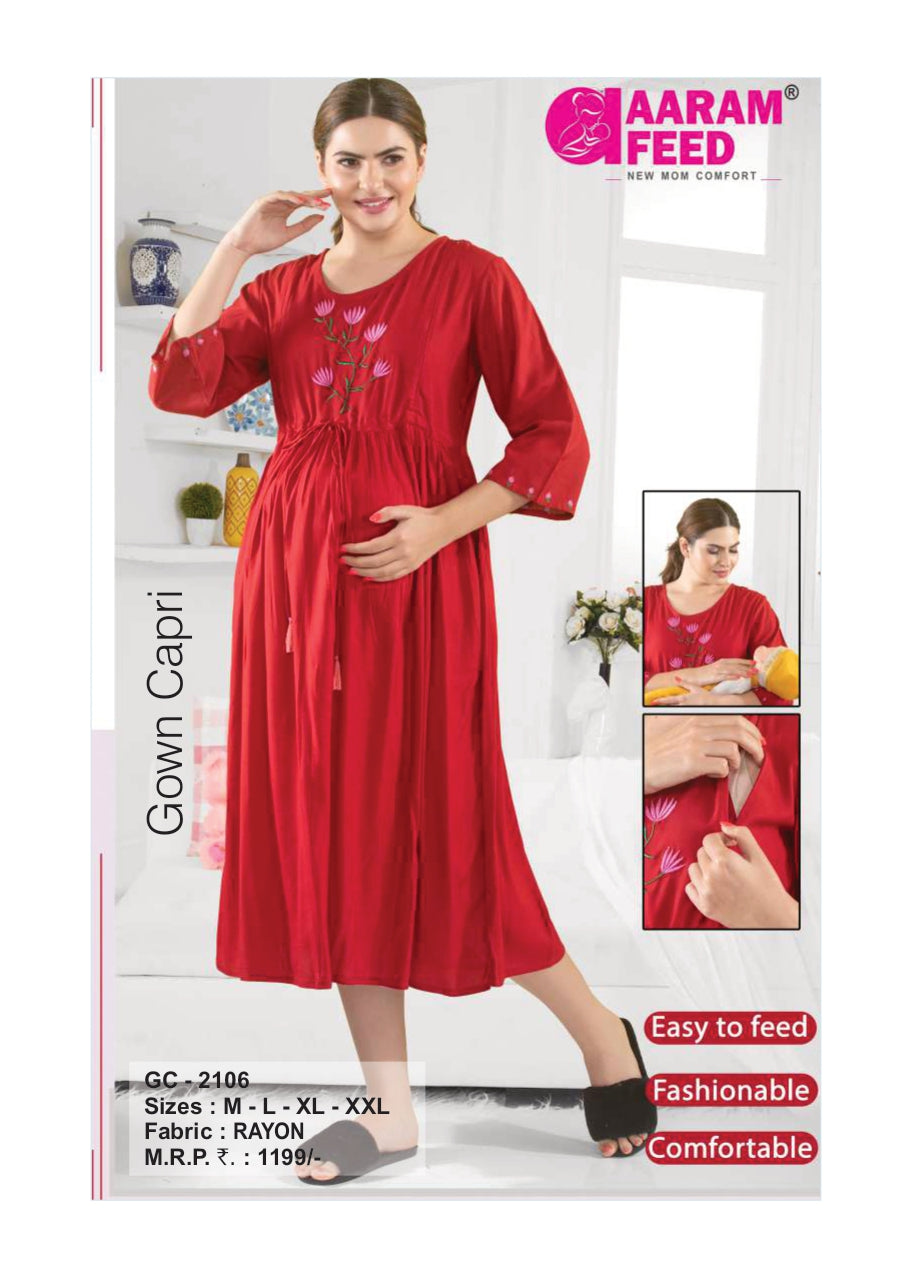 AaramFeed Feeding Gown Capri-GC-2106