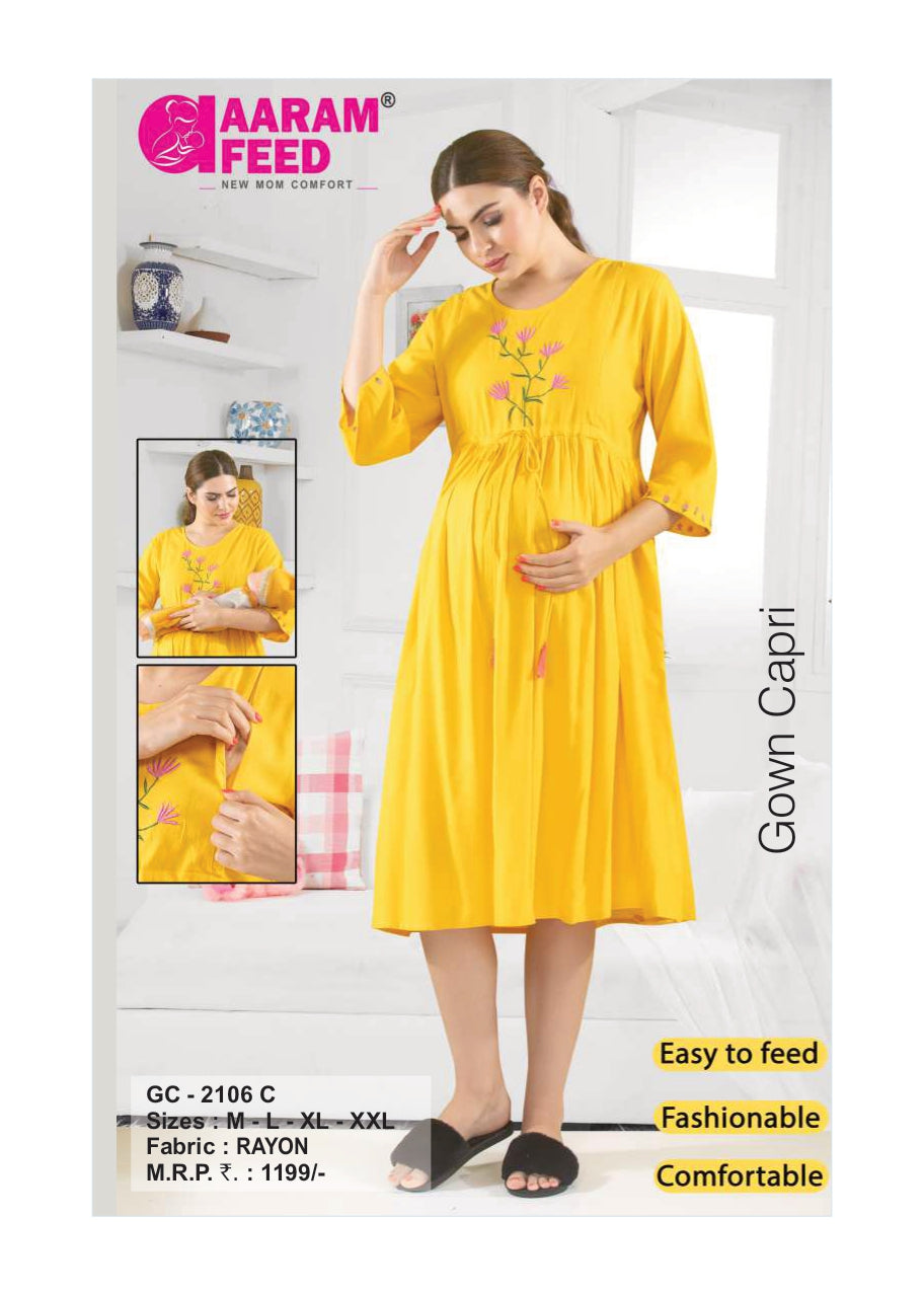AaramFeed Feeding Gown Capri-GC-2106