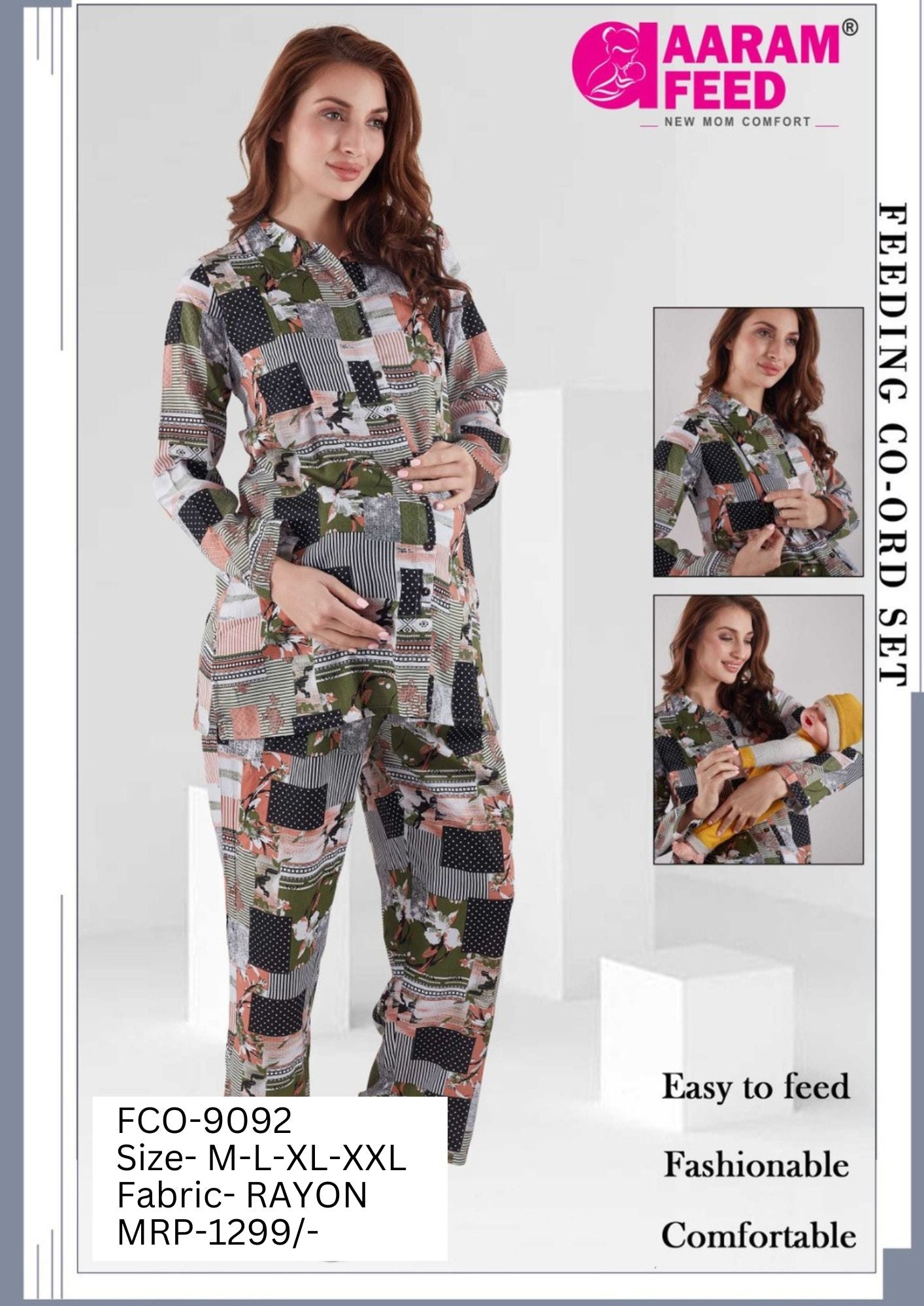 AARAMFEED FEEDING CO-ORD SET-FCO-9092