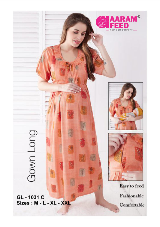 AaramFeed Feeding Gown Long GL-1031