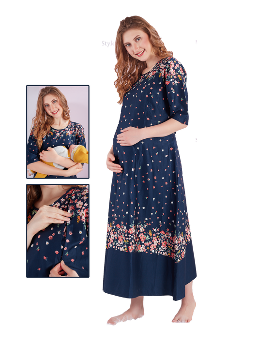 AaramFeed Feeding Gown Long GL-1032