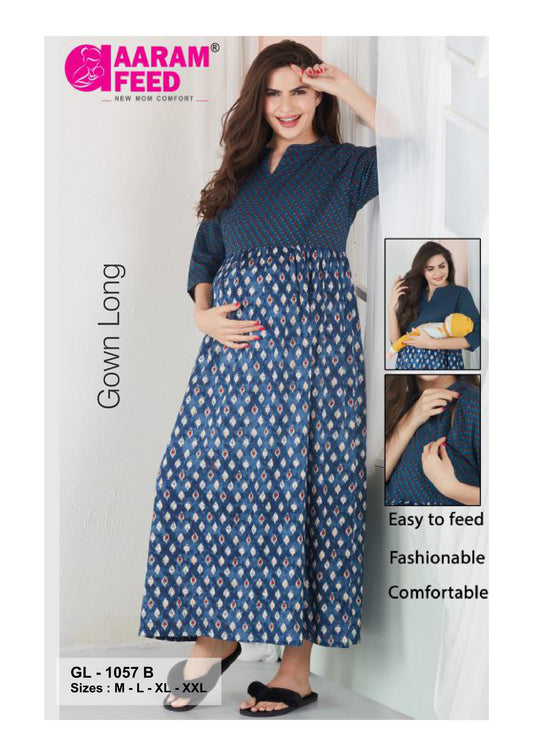AaramFeed Feeding Gown Long GL-1057