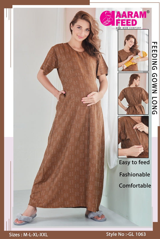 AaramFeed Feeding Gown Long GL-1063