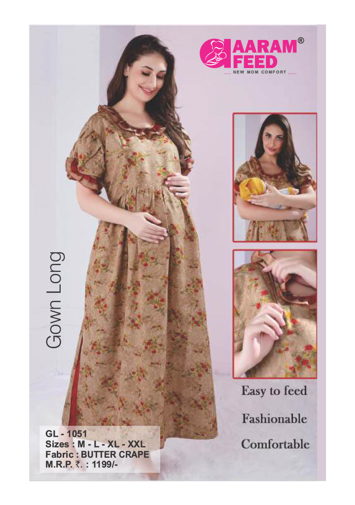 AaramFeed Feeding Gown Long GL-1051