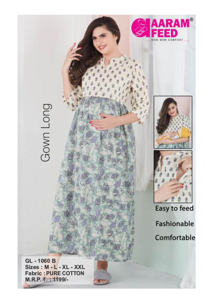AaramFeed Feeding Gown Long GL-1060