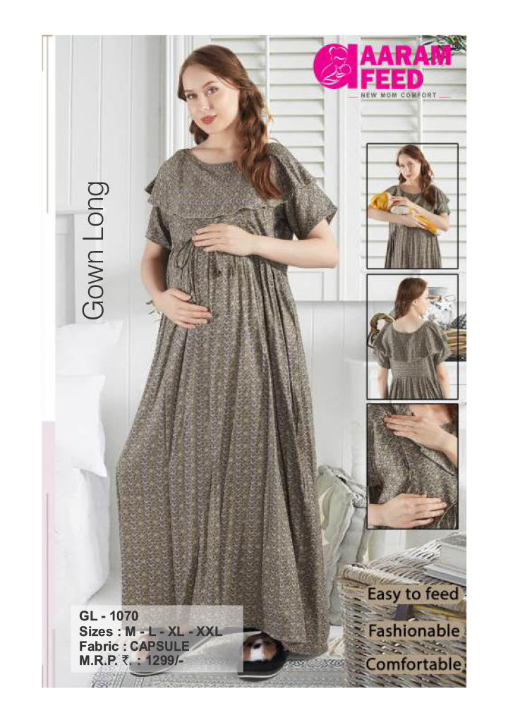 AaramFeed Feeding Gown Long GL-1070