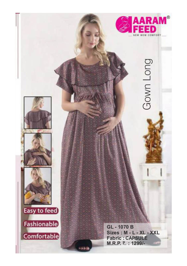 AaramFeed Feeding Gown Long GL-1070