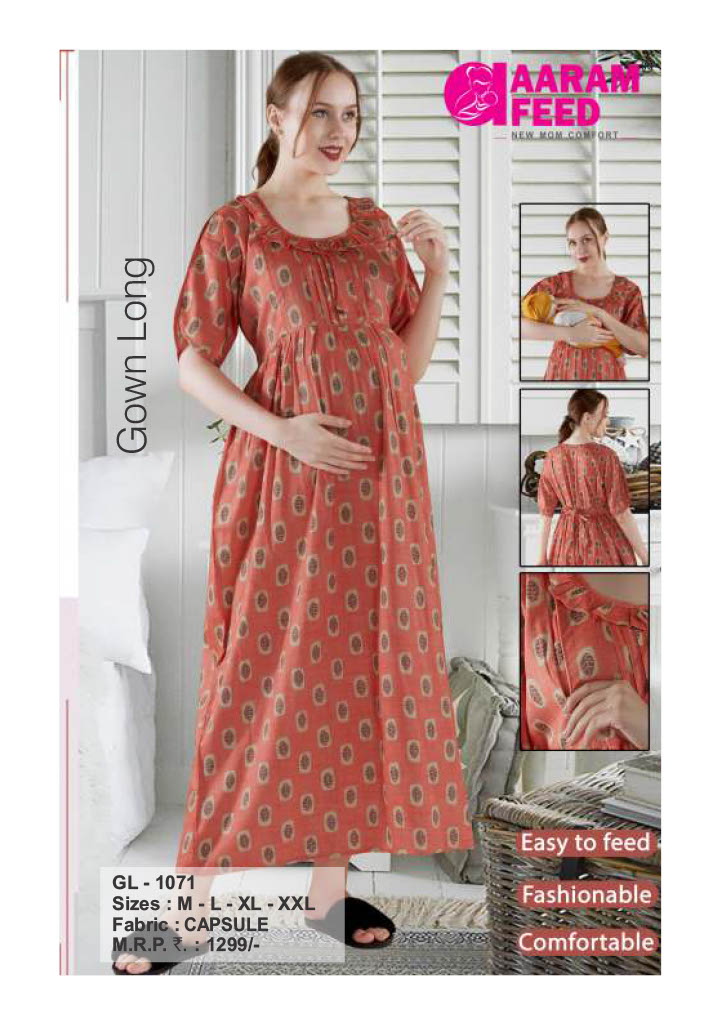 AaramFeed Feeding Gown Long GL-1071