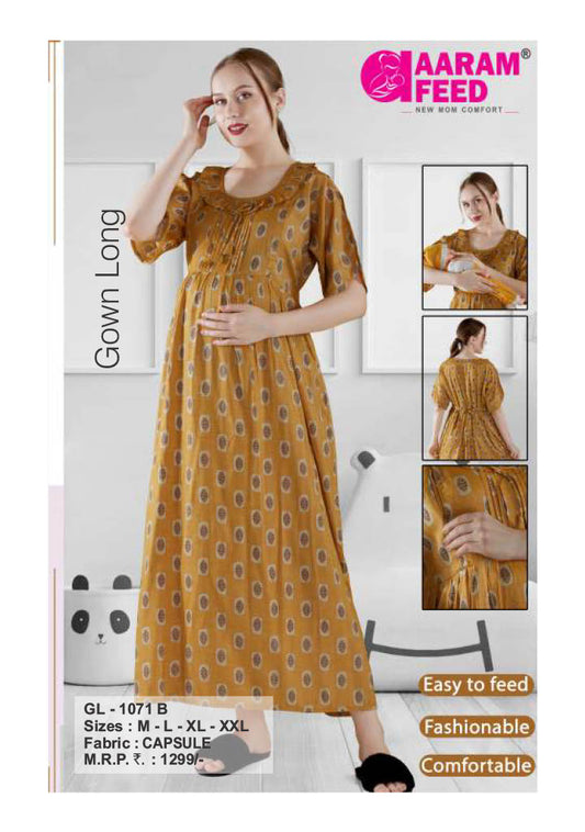 AaramFeed Feeding Gown Long GL-1071
